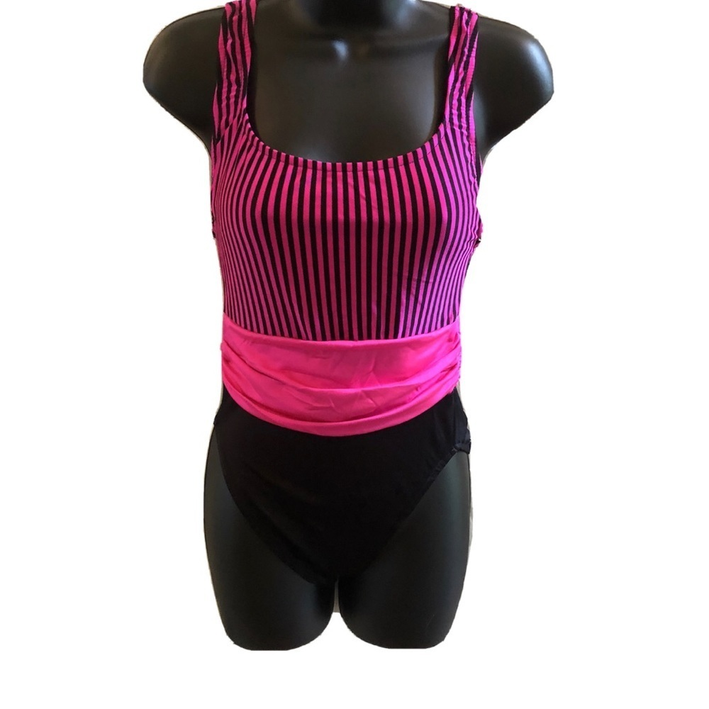 Mystic bay pink & black stripe